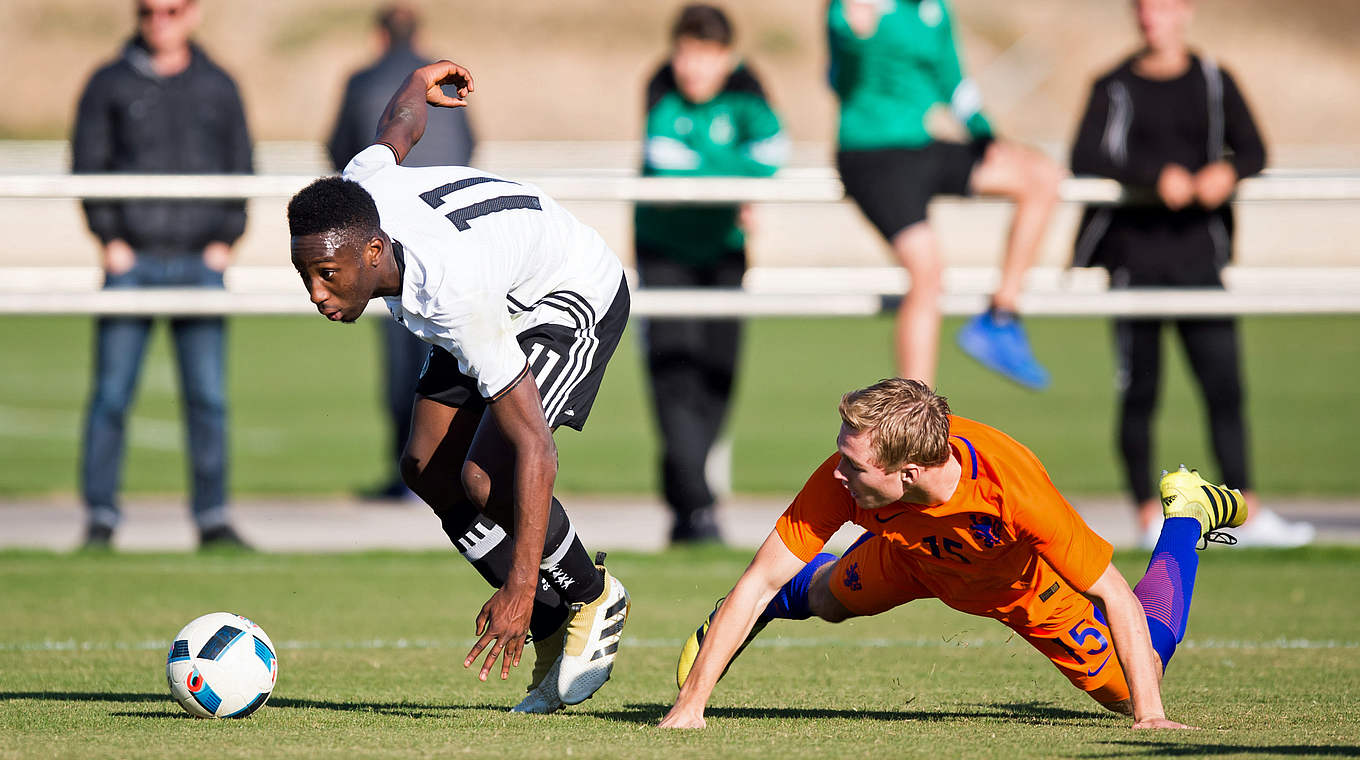 Gabriel Kyeremateng and the U18s put in a great performance against the Netherlands © 2016 Getty Images