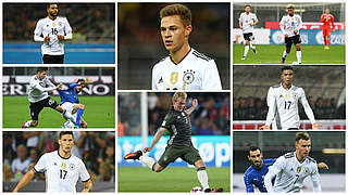 Eight debutants: Tah, Weigl, Süle, Kimmich, Brandt, Gnabry, Henrichs, Gerhardt © GettyImages/DFB