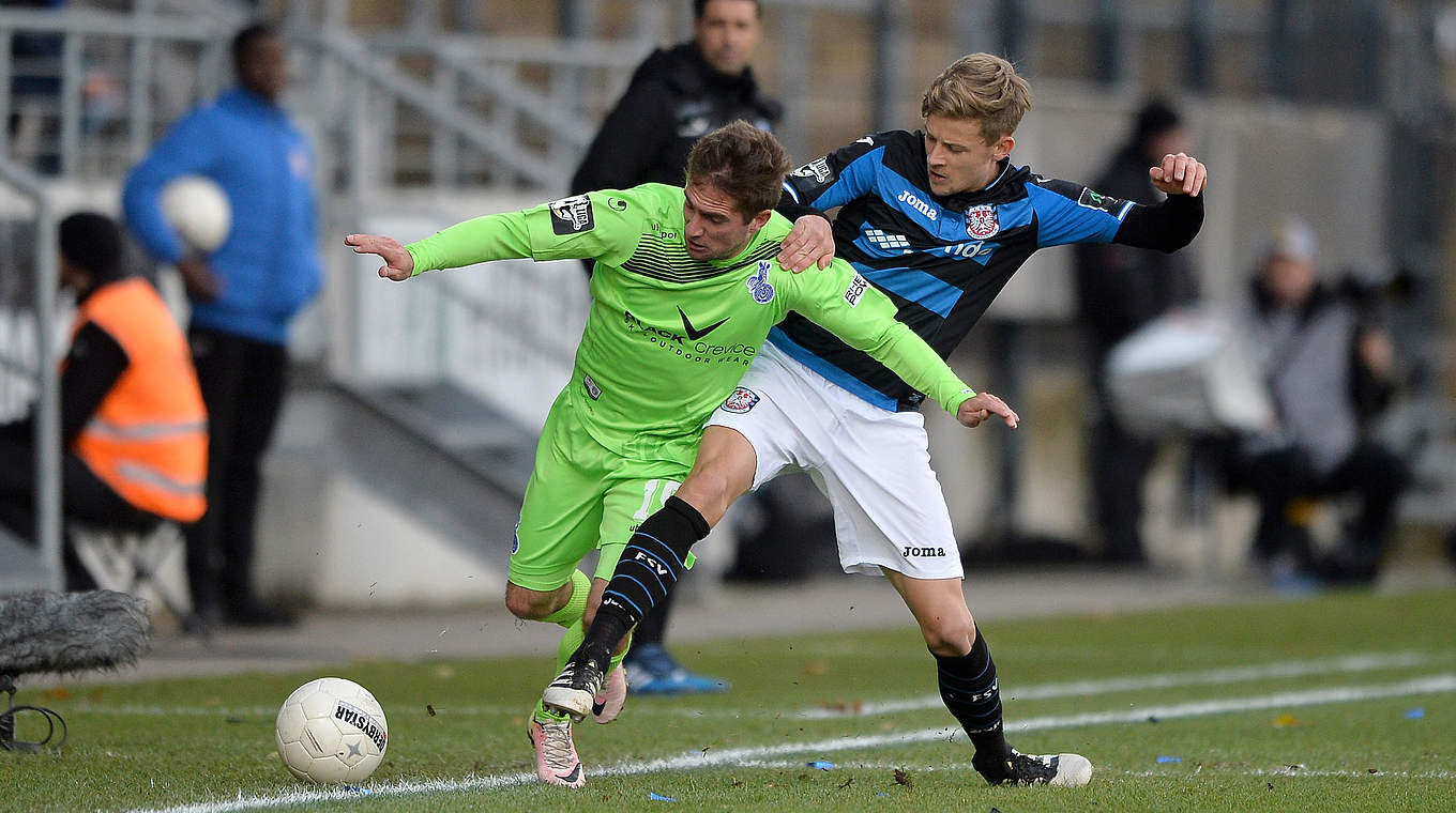 Viele Zweikämpfe, keine Tore: der FSV Frankfurt und MSV Duisburg im Absteigerduell © 2016 Getty Images