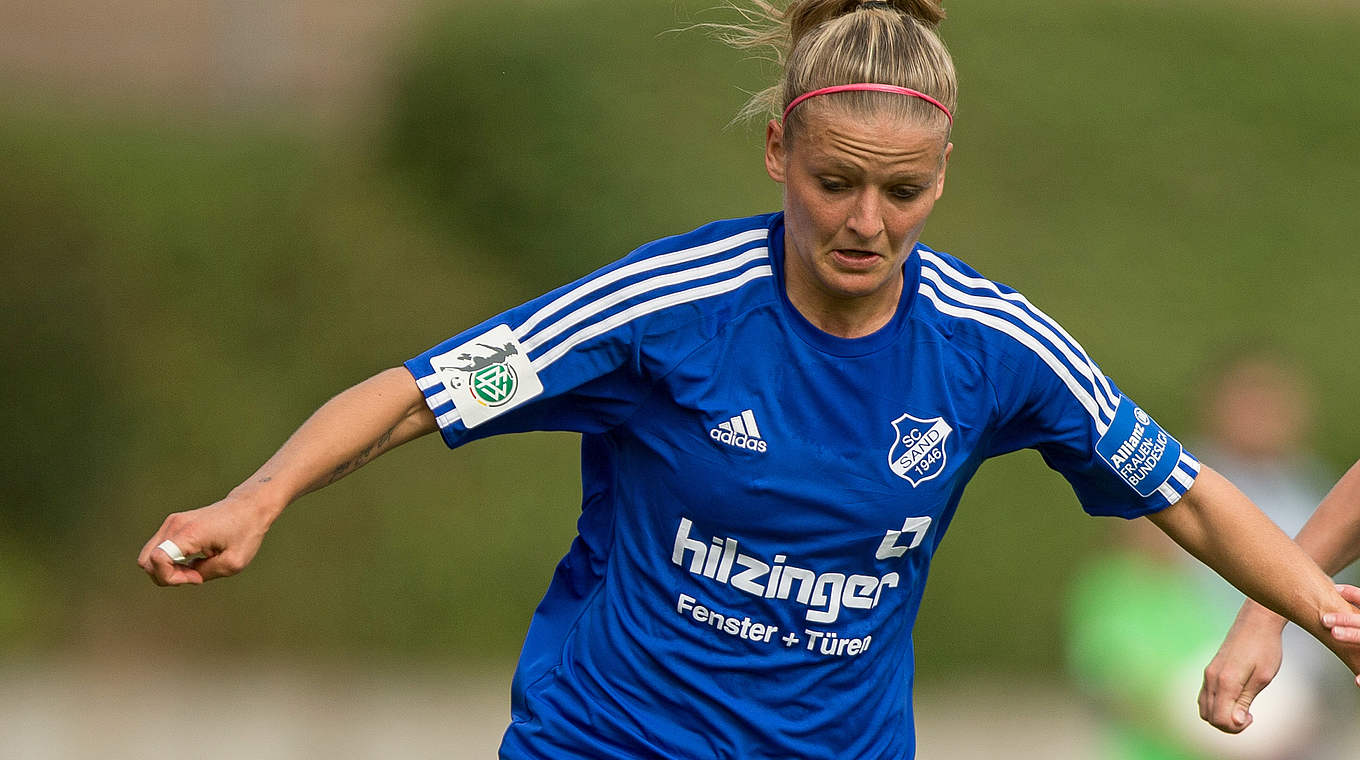 Matchwinnerin im badischen Derby gegen 1899 Hoffenheim: Isabelle Meyer vom SC Sand © 2016 Getty Images