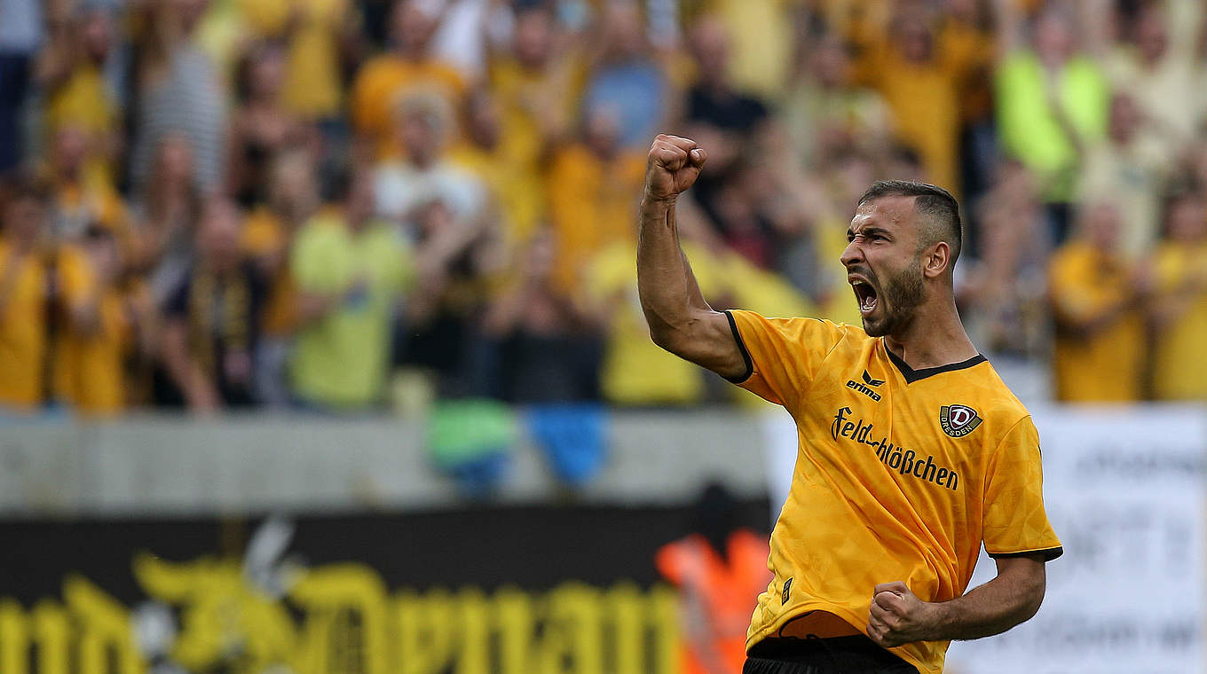 Matchwinner für Dynamo Dresden: Torjäger Akaki Gogia © 2016 Getty Images