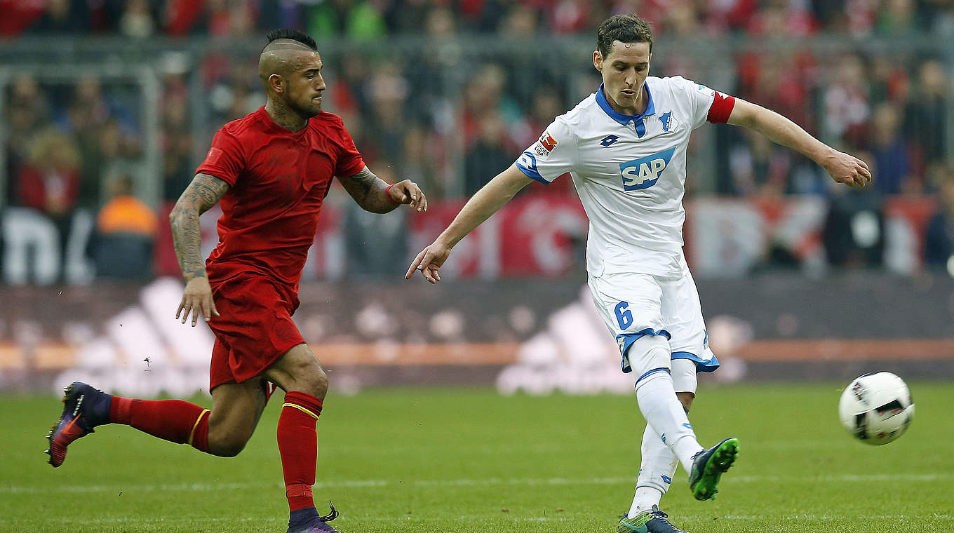 Vorm 175. Bundesligaeinsatz für 1899 Hoffenheim: Nationalspieler Sebastian Rudy © 2016 Getty Images