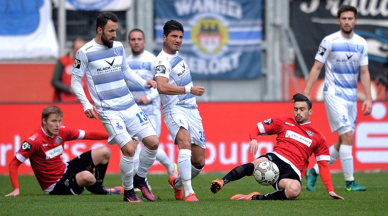 Trennten sich 2:2: MSV Duisburg und der VfR Aalen © 2016 Getty Images