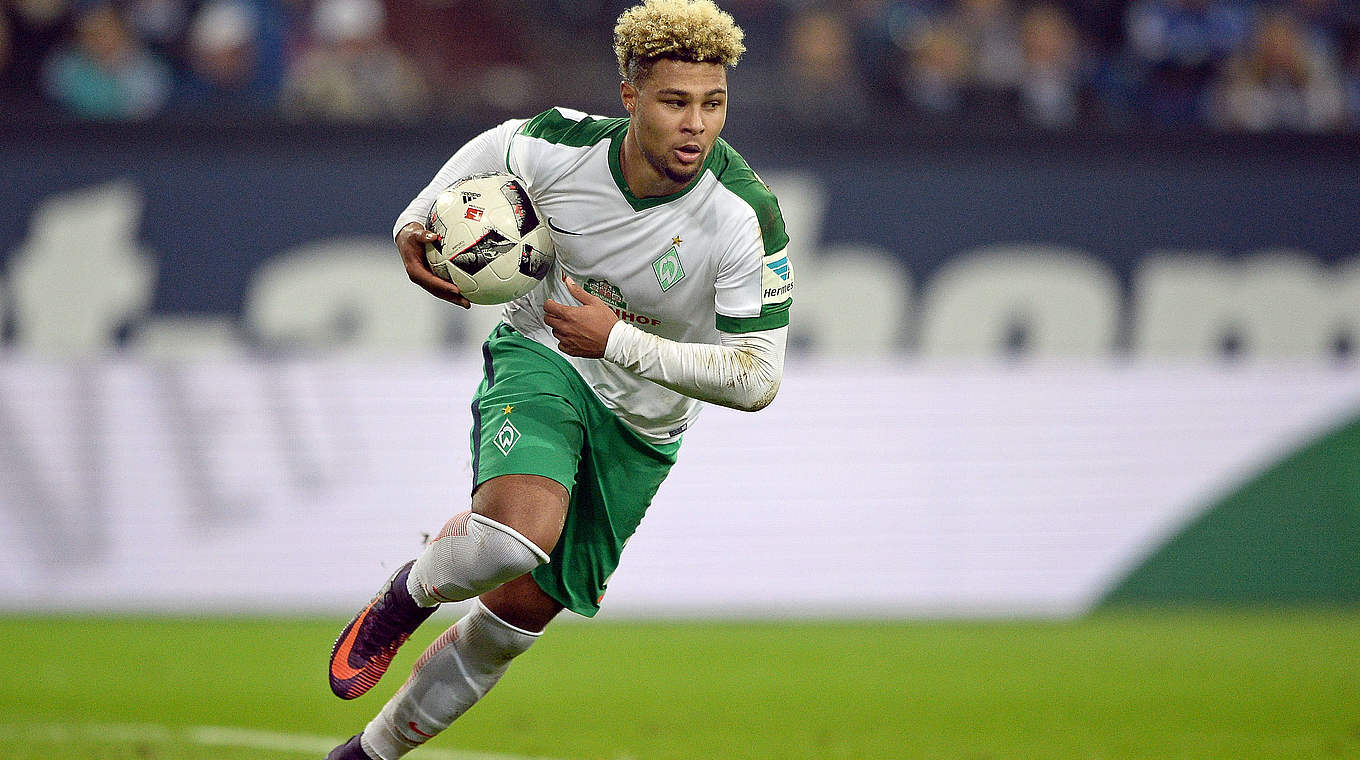 Bester Bremer Scorer mit fünf Treffern und zwei Vorlagen: Nationalspieler Serge Gnabry © 2016 Getty Images