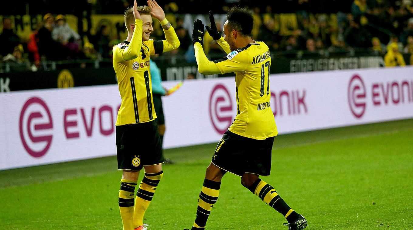 Reus on Aubameyang: "He scores goals for fun." © 2016 Getty Images