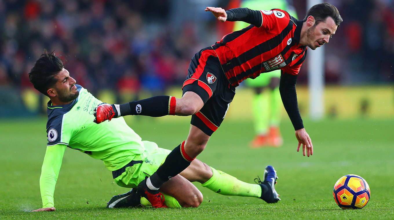 Niederlage trotz eigenen Treffers gegen Bournemouth: Emre Can (l.) © 2016 Getty Images