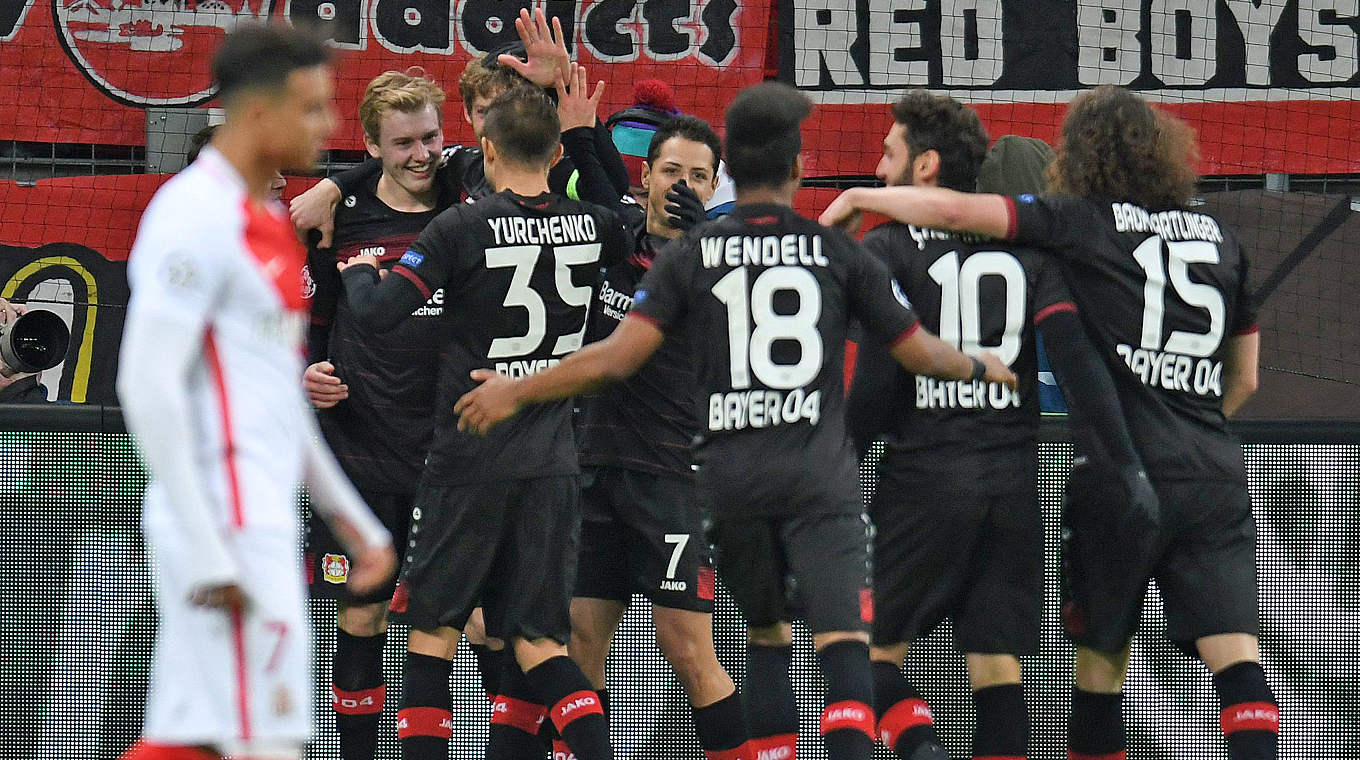 Starke Vorstellung: Bayer stellt mit dem 2:0 gegen Monaco einen neuen Klubrekord auf © 2016 Getty Images