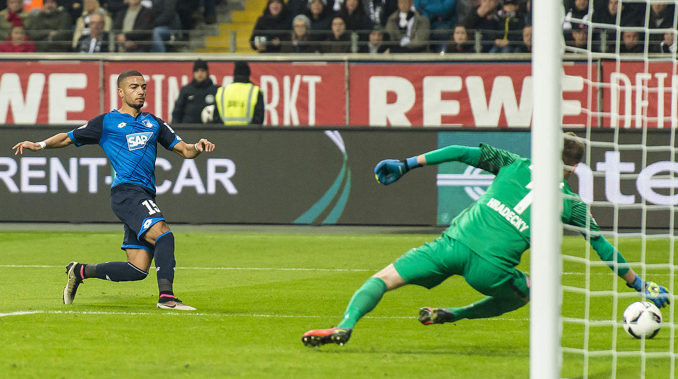 Germany U21 international Jeremy Toljan could only find the side-netting © 2016 Getty Images