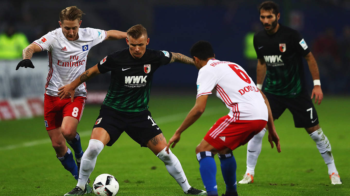 Abstiegskampf: Hamburg besiegt Augsburg 1:0 © 2016 Getty Images