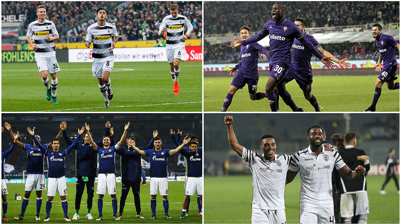 Gladbach will face Italian side Fiorentina, while Schalke come up against Greek side PAOK © Getty Images / DFB