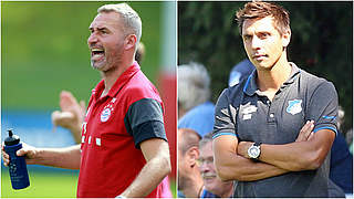 Ihre Teams bestreitenn das Topspiel: Bayern-Trainer Walter (l.), Hoffenheim-Coach Rapp © getty images/imago/DFB