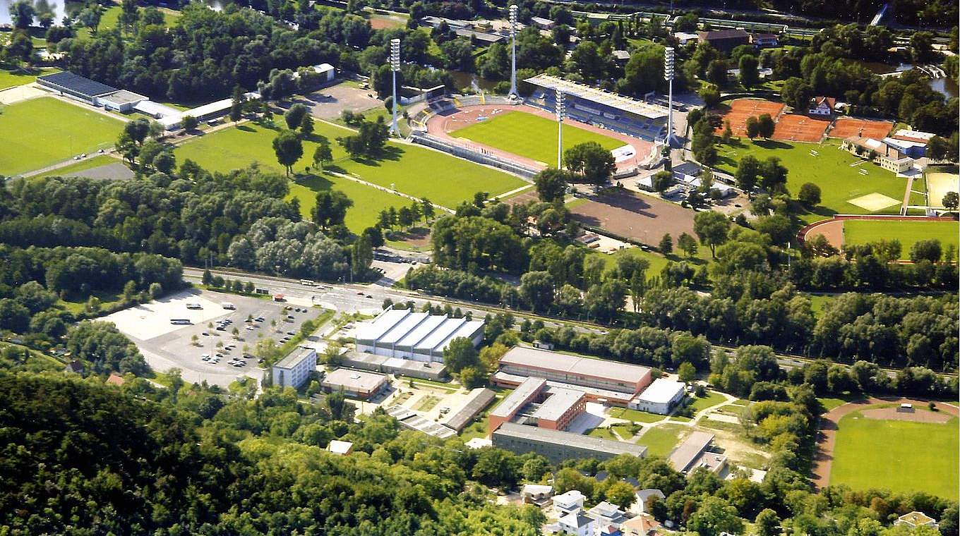 Paradiesische Zustände: Das Leistungszentrum von Jena aus der Luft © FC Carl Zeiss Jena