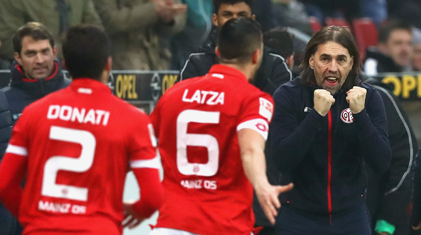 Seine ersten drei Tore in der Bundesliga: Danny Latza avanciert zum Mainzer Matchwinner © 2016 Getty Images