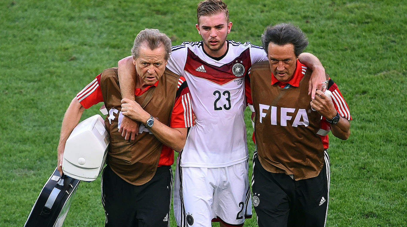 Prominentes Beispiel für Kopfverletzung: Christoph Kramer im WM-Finale 2014 © AFP/Getty Images
