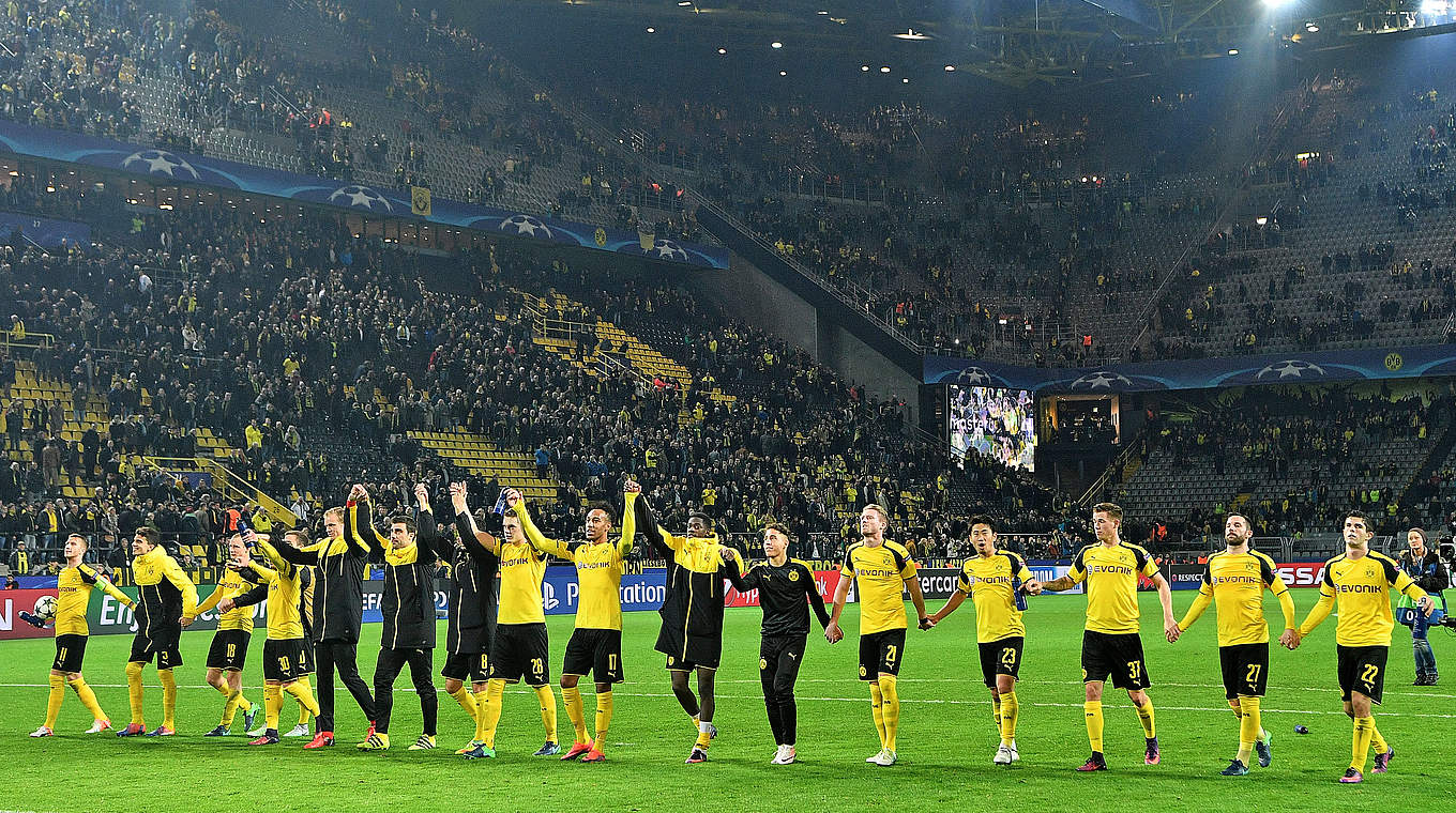 Will seine Serie von 28 ungeschlagenen Heimspielen fortsetzen: Borussia Dortmund © 2016 Getty Images