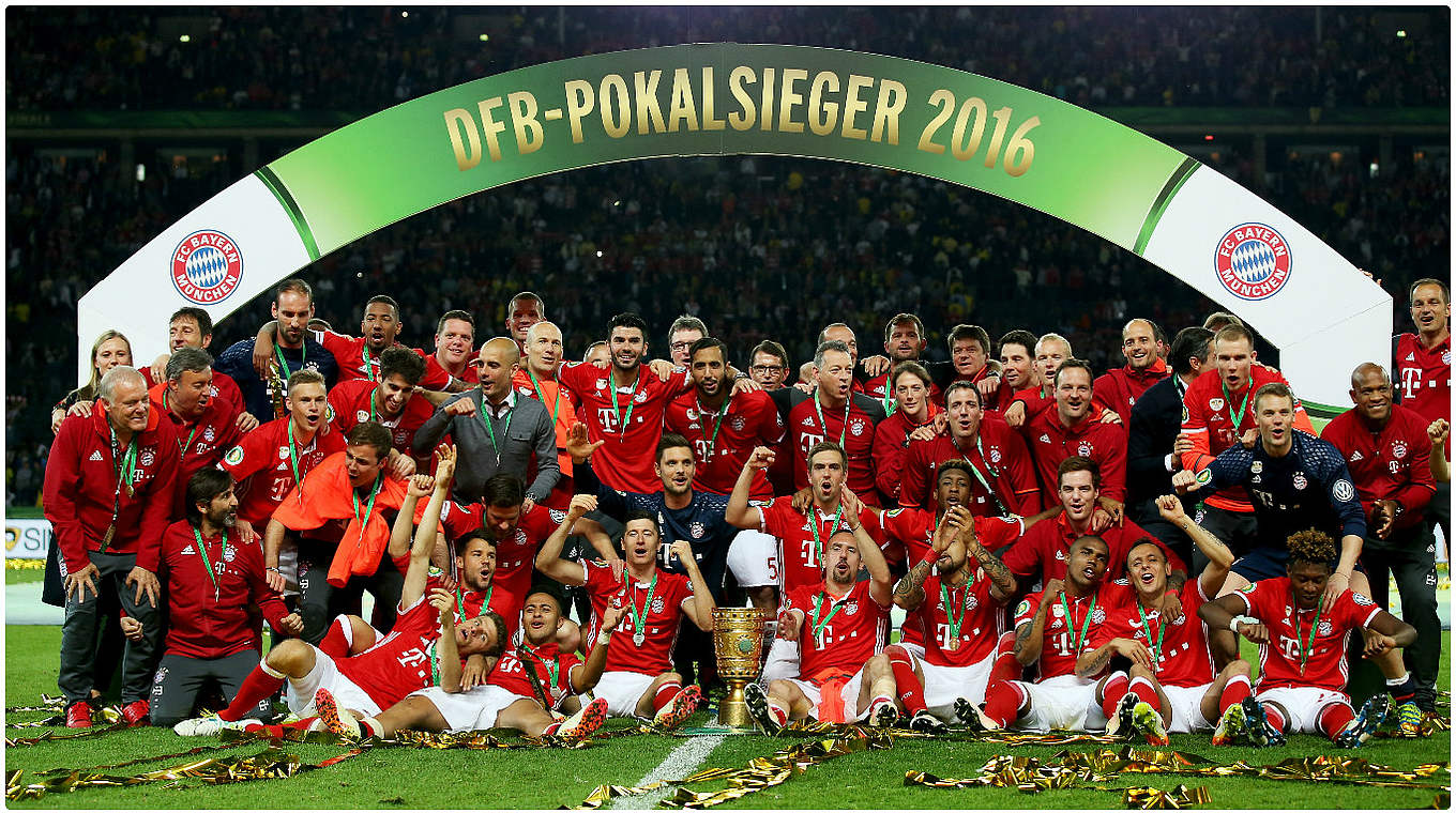 Der 18. Titel: Bayern gewinnt den DFB-Pokal © 2016 Getty Images