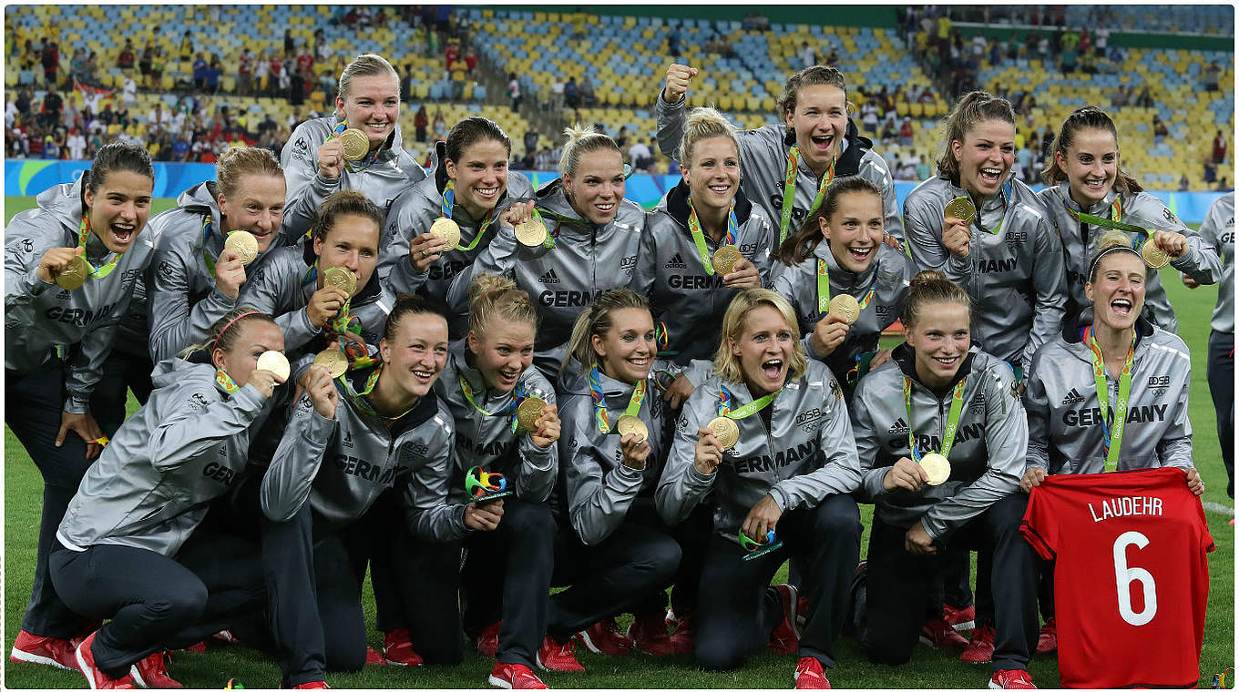 Krönung bei Olympia: Die DFB-Frauen schlagen Schweden und holen in Rio de Janeiro Gold  © 2016 Getty Images
