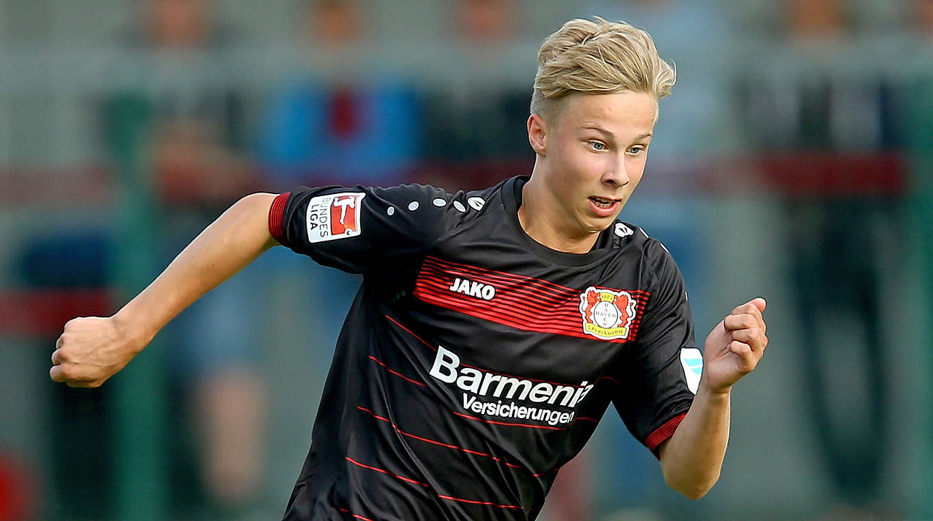 Trifft beim Florida Cup für Leverkusen: U 17-Nationalspieler Sam Schreck © 2016 Getty Images
