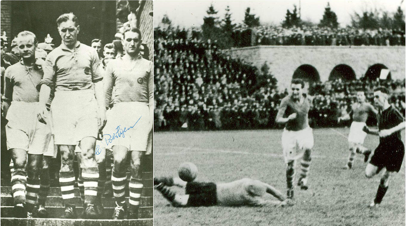 2:1 im Halbfinale gegen Waldhof (r.), 2:1 im Finale 1938 gegen Düsseldorf: Schalke 04 © FC Schalke 04/Collage DFB