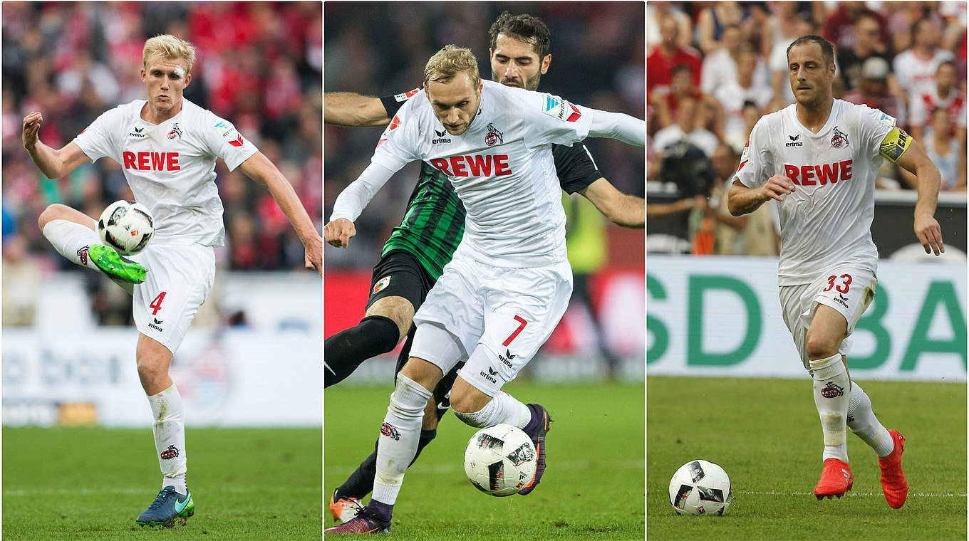 Bleiben dem FC treu: Frederik Sörensen, Marcel Risse und Matthias Lehmann (v.l.) © GettyImages/DFB