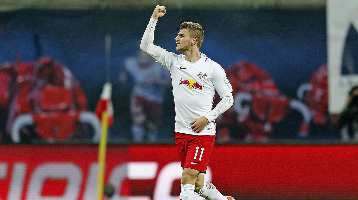 Eröffnet den Torreigen gegen Farense: Leipzigs U 21-Nationalspieler Timo Werner © 2016 Getty Images