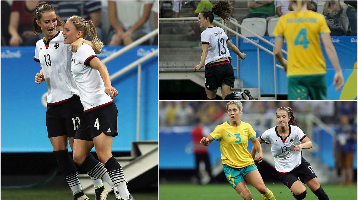 Däbritz scored her effort in the Olympic Games against Australia.  © GettyImages/DFB