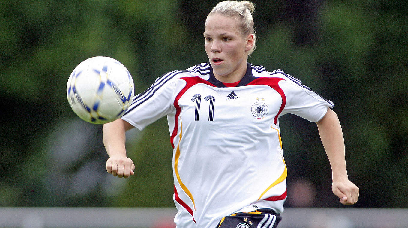 Zehn Spiele mit der U 23: Hier im Spiel gegen Finnland 2008 © 2008 Getty Images
