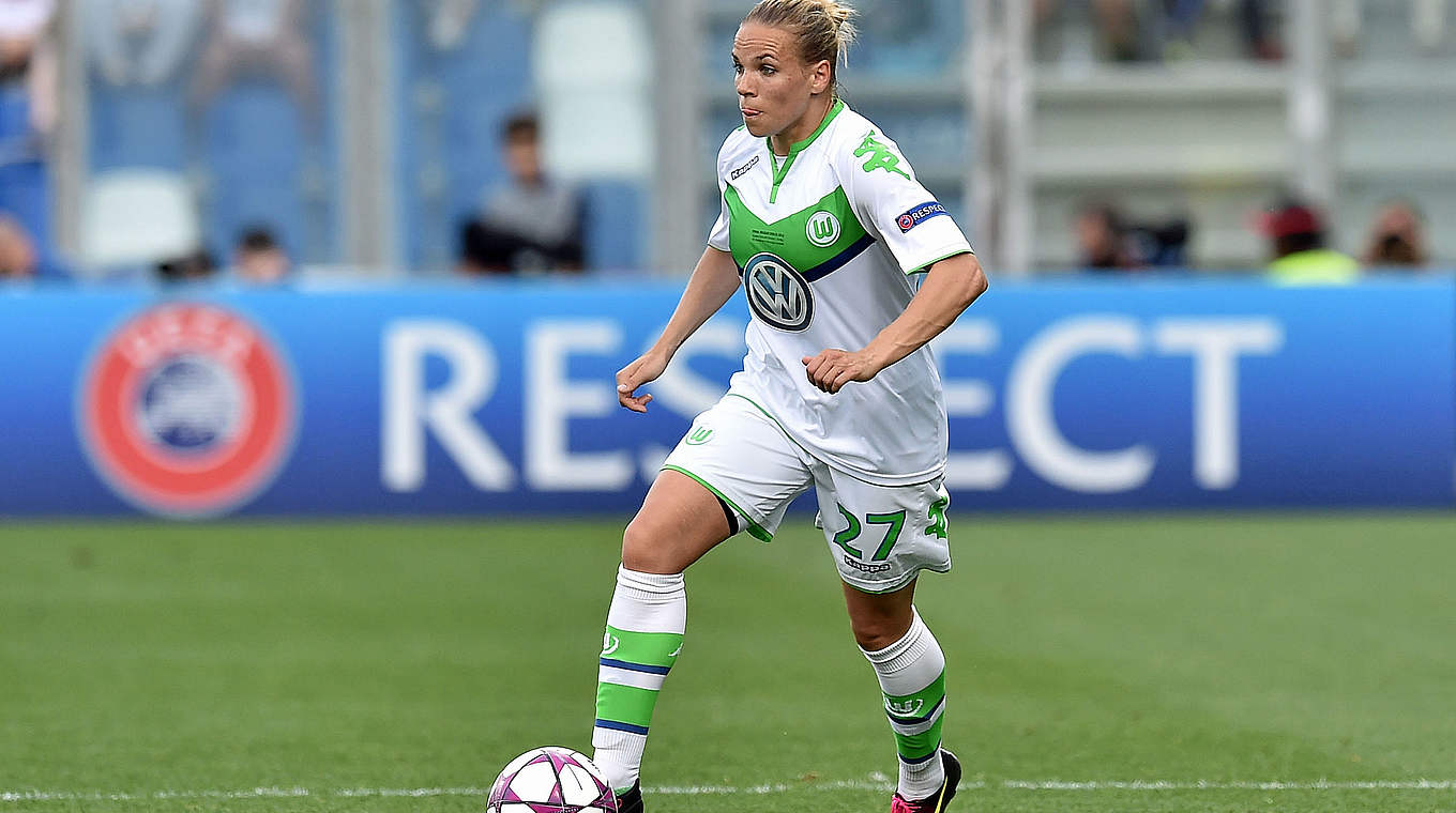 Im Champions League-Finale 2016 spielte sie mit VfL Wolfsburg gegen Olympique Lyon © 2016 Getty Images