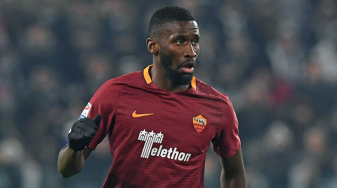 Germany international Antonio Rüdiger was missing from the AS Roma squad through suspension.  © 2016 Getty Images