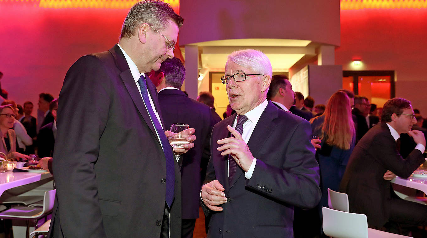 Kollegen im DFB-Präsidium: Reinhard Grindel (l.) und DFL-Präsident Dr. Reinhard Rauball © 2017 DFL