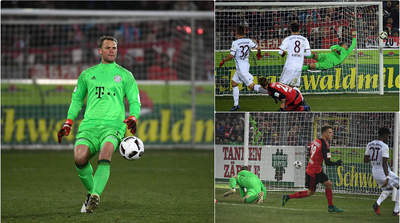 Bayern-Torwart Neuer: "Uns war klar, dass Freiburg intensiv nach vorne agieren wollte"  © imago/Collage DFB