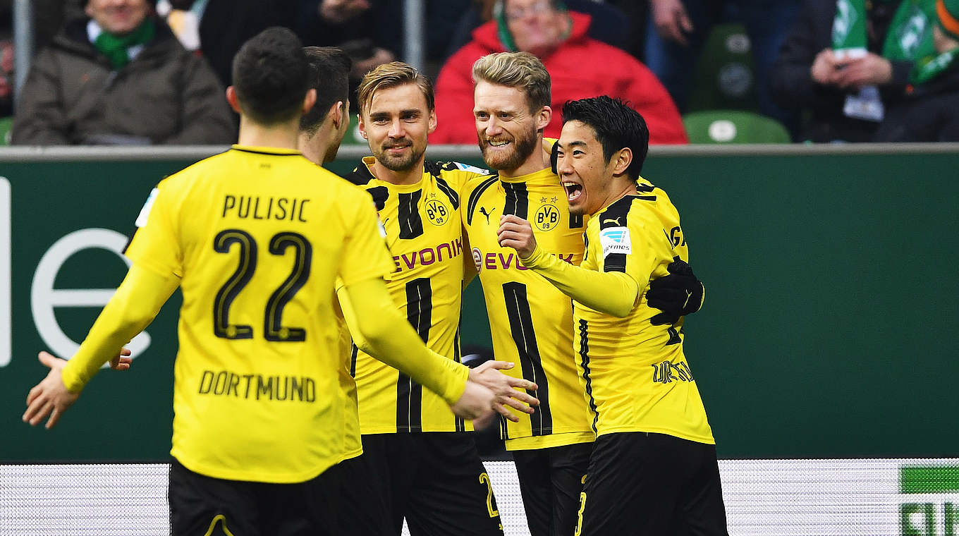 Andre Schürrle scored after five minutes to give Dortmund the lead  © 2017 Getty Images