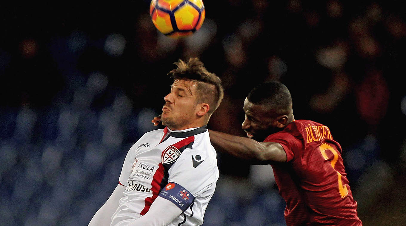 Antonio Rüdiger played a key role in Roma's win. © 2017 Getty Images