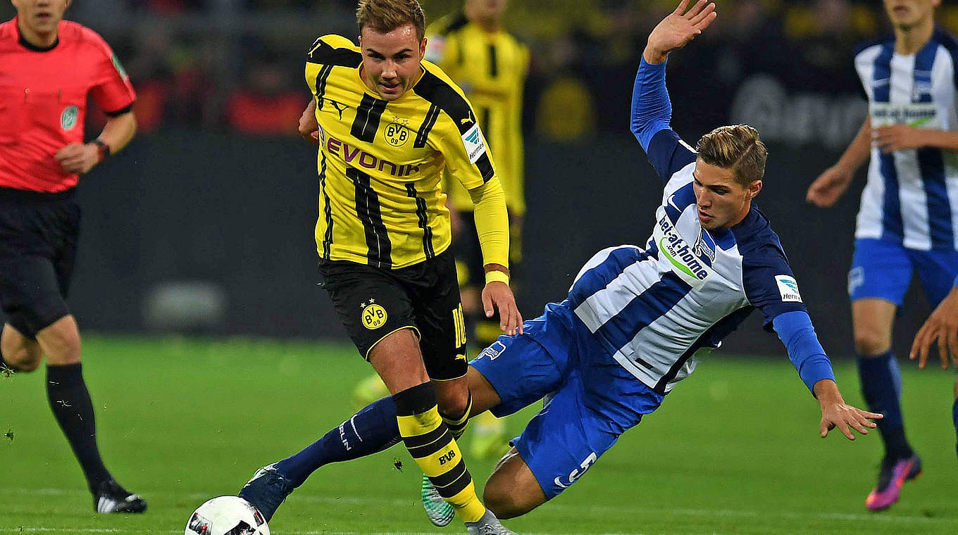 Stark gegen Götze (l.): "Hat ja gut geklappt, wir haben einen Punkt mitgenommen" © PATRIK STOLLARZ/AFP/Getty Images