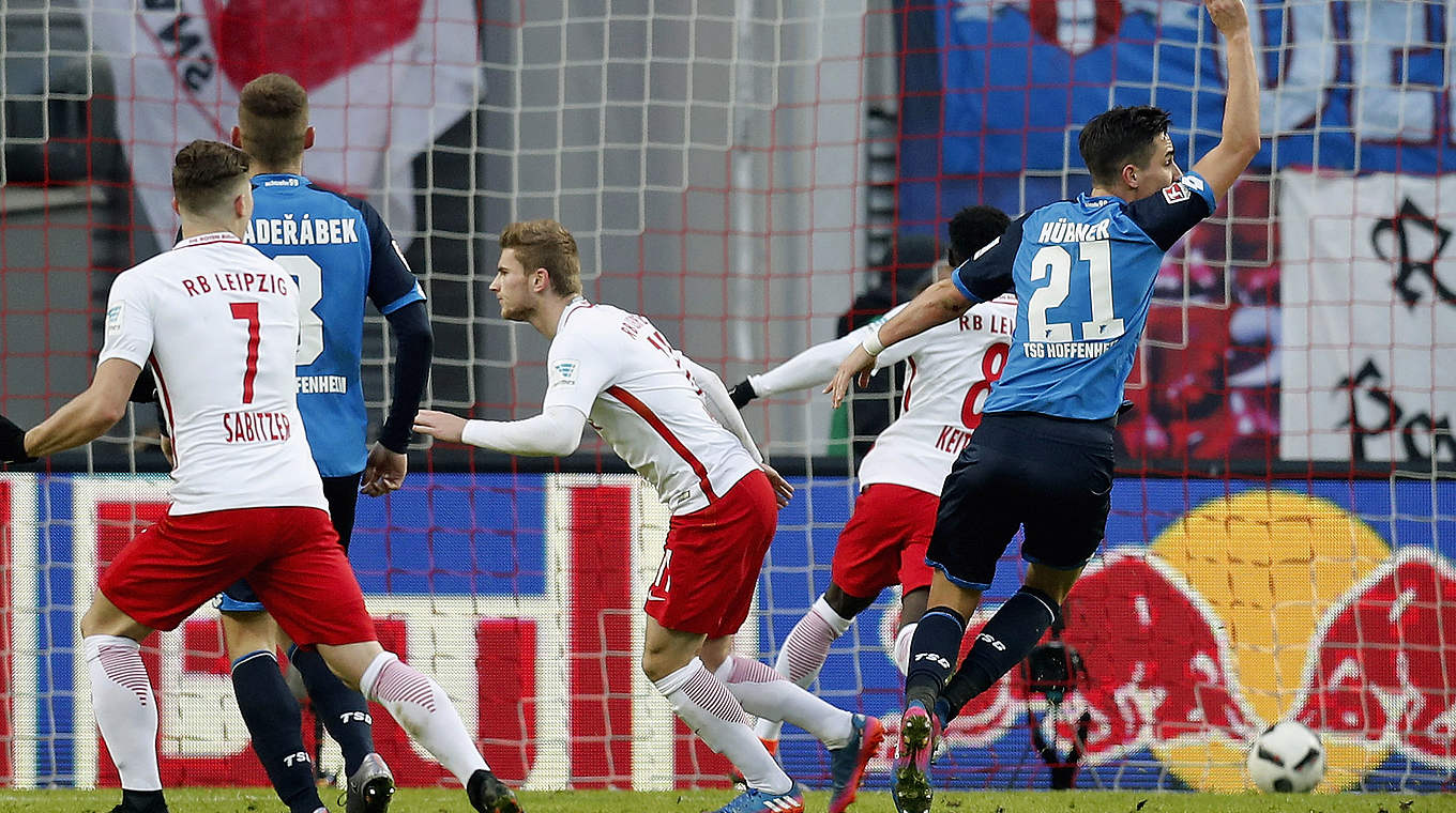 Hoffenheim's unbeaten run finally came to an end at the hands of RB Leipzig.  © 2017 Getty Images