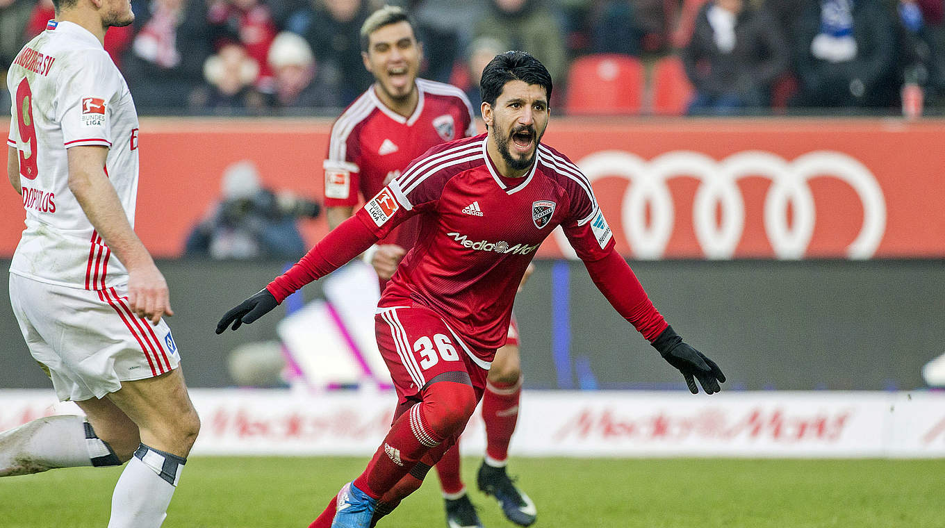 Ingolstadt secured an important victory against relegation-rivals Hamburg.  © 2017 Getty Images