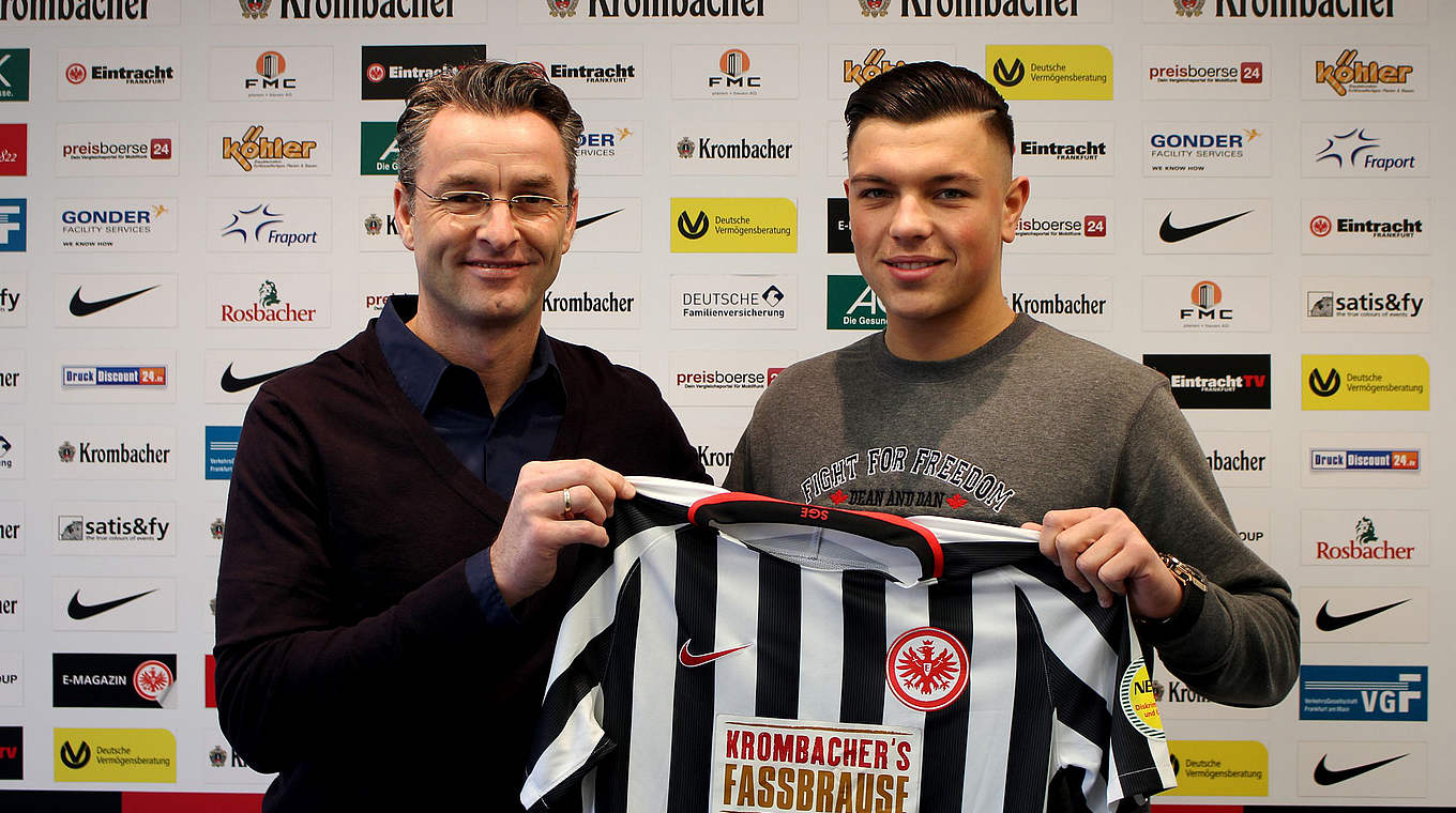 Kehrt nach Frankfurt zurück: Junioren-Nationalspieler Renat Dadashov (r.) © Eintracht Frankfurt