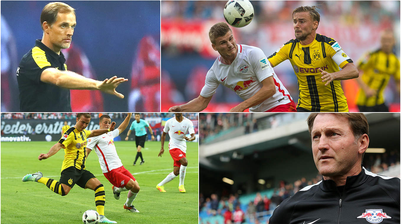 Topspiel am 19. Spieltag: Dortmund empfängt den Tabellenzweiten aus Leipzig © Getty Images/Collage DFB