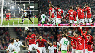 FC Bayern have always beaten VfL Wolfsburg in the DFB Cup to date © 