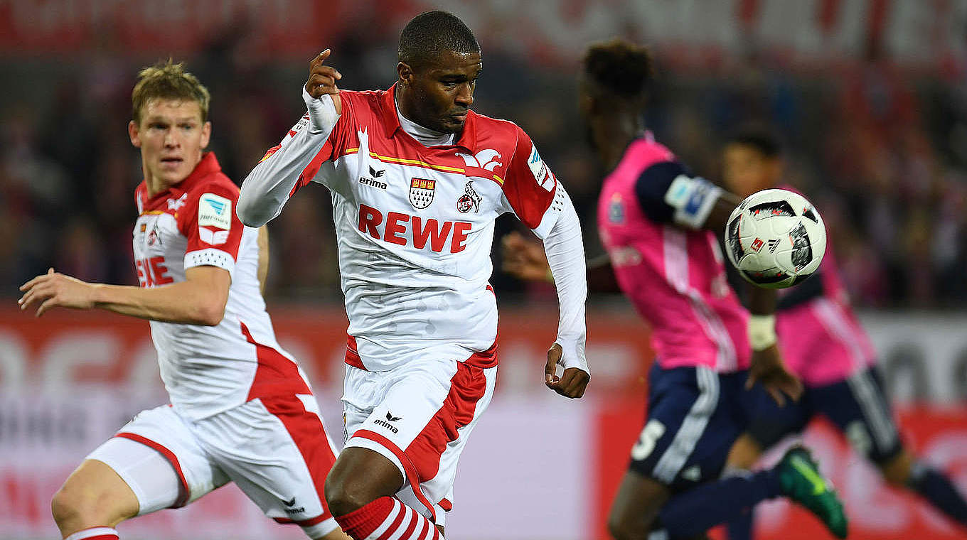 Anthony Modeste bagged a hat-trick in Köln's 3-0 win over HSV earlier this season.  © 