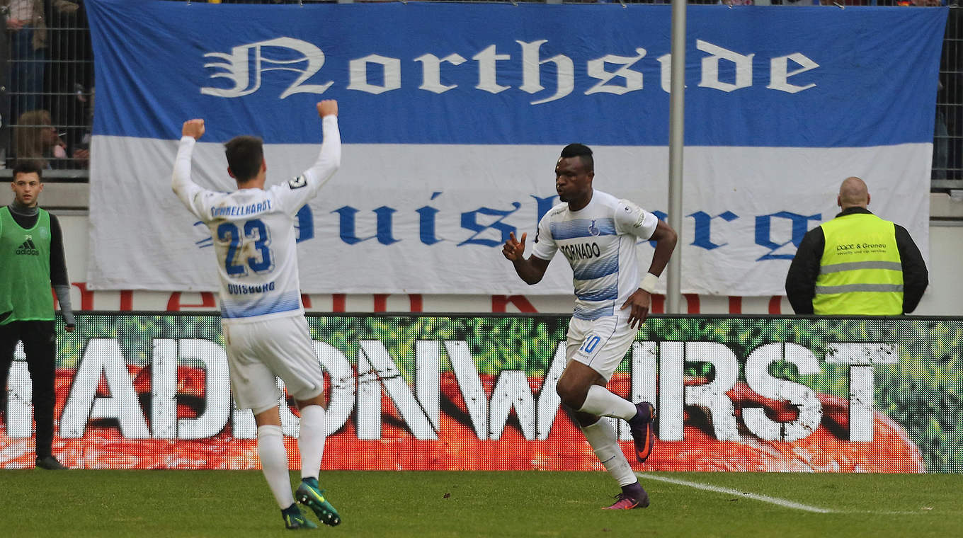 Kingsley Onuegbu: Freut sich über sein Tor gegen Osnabrück © 2017 Getty Images