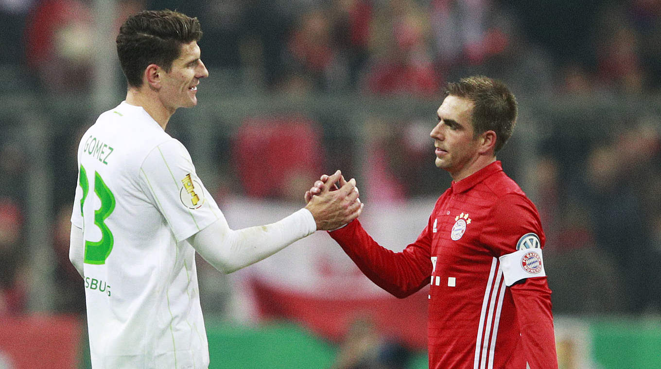 1:0 im Pokal: Lahm und Co. gewinnen gegen Wolfsburg © 2017 Getty Images