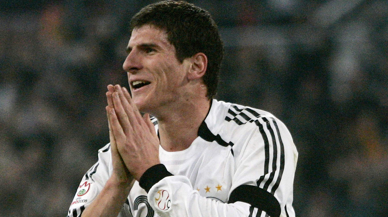 Eine Länderspielkarriere beginnt: Mario Gomez © 2007 Getty Images