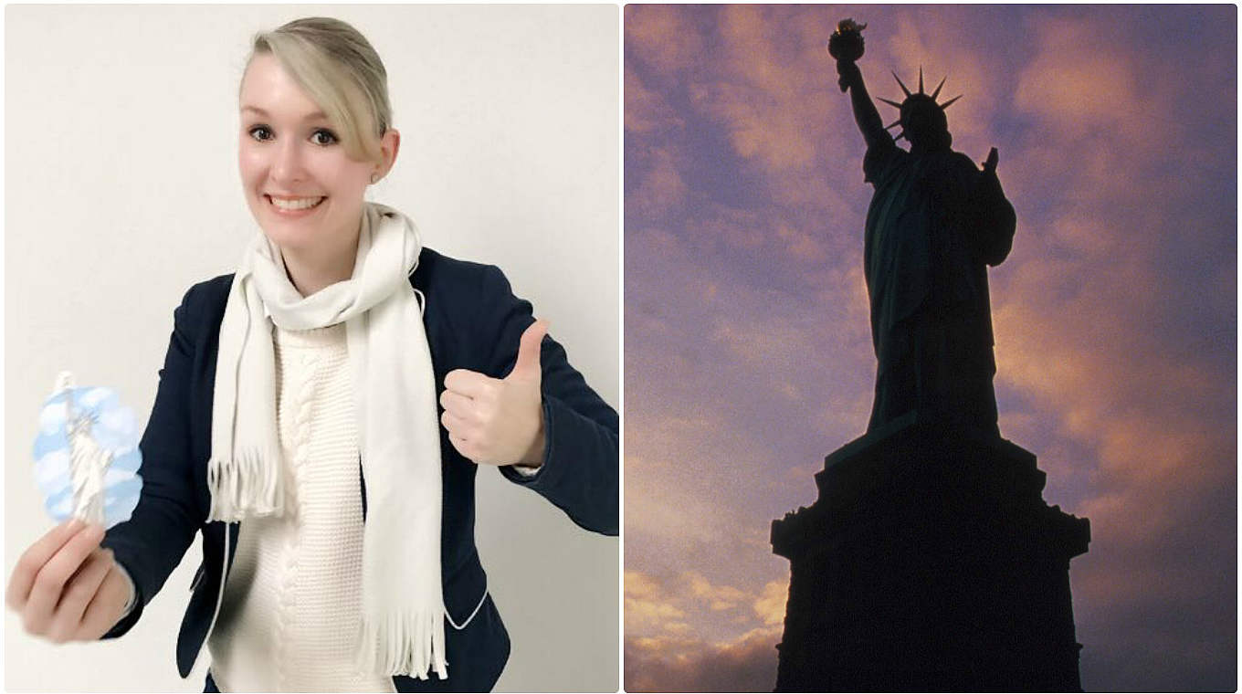 New York-Premiere: Jenny Kronenbitter besucht Dank des Fan Clubs die Freiheitsstatue © Privat / Image