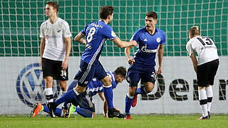 Alessandro Schöpf opened the scoring for Schalke in Sandhausen. © imago/Thomas Frey