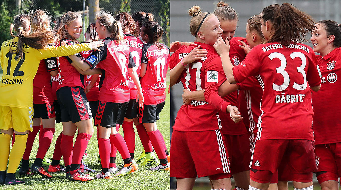 Ergebnis offen: Der SC Freiburg und Bayern München treffen sich zum Jahresauftakt © Getty Images/Jan Kuppert/Collage DFB