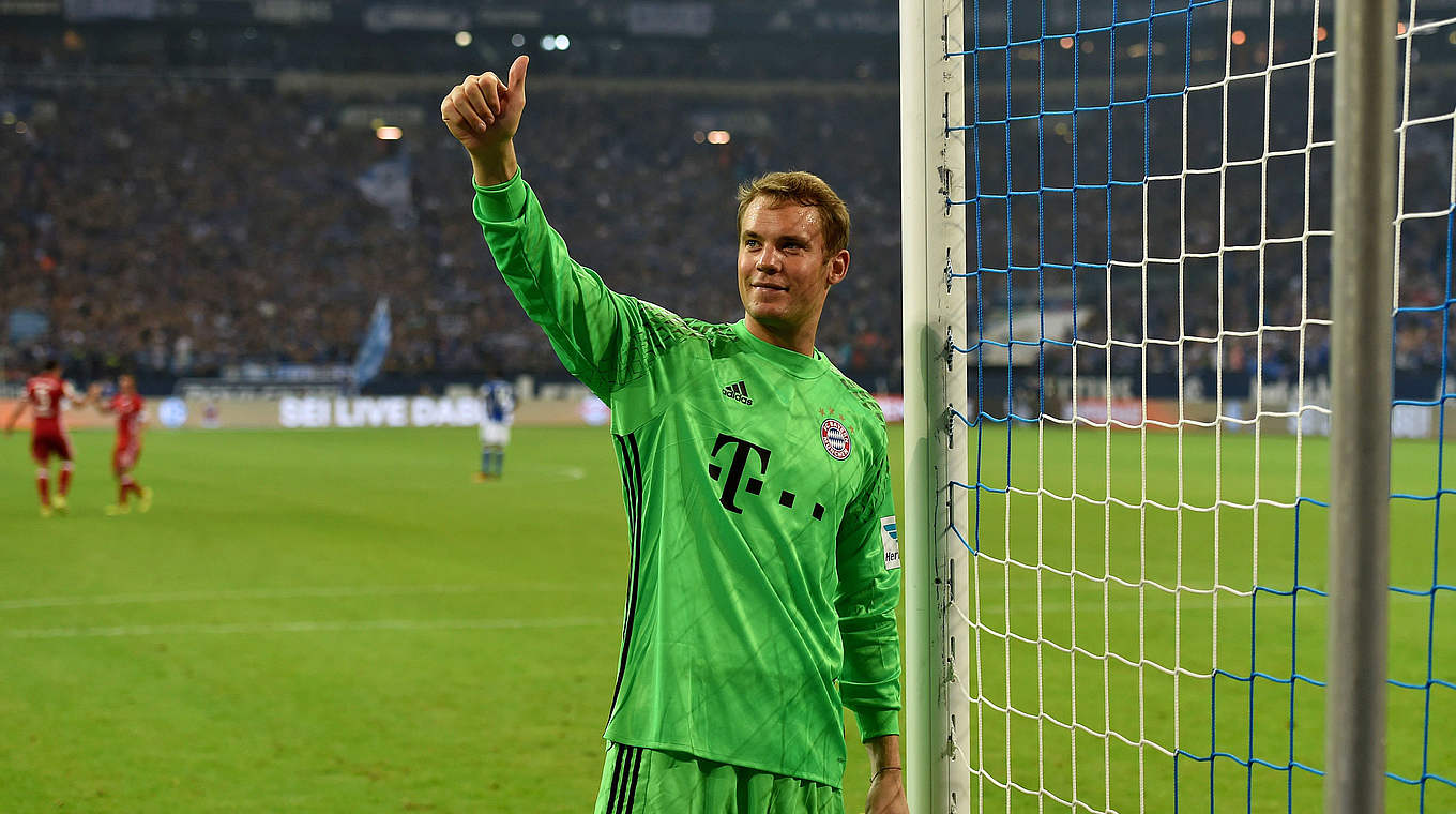 99-mal für die Bayern ohne Gegentreffer: Weltmeister Manuel Neuer © 2017 Getty Images