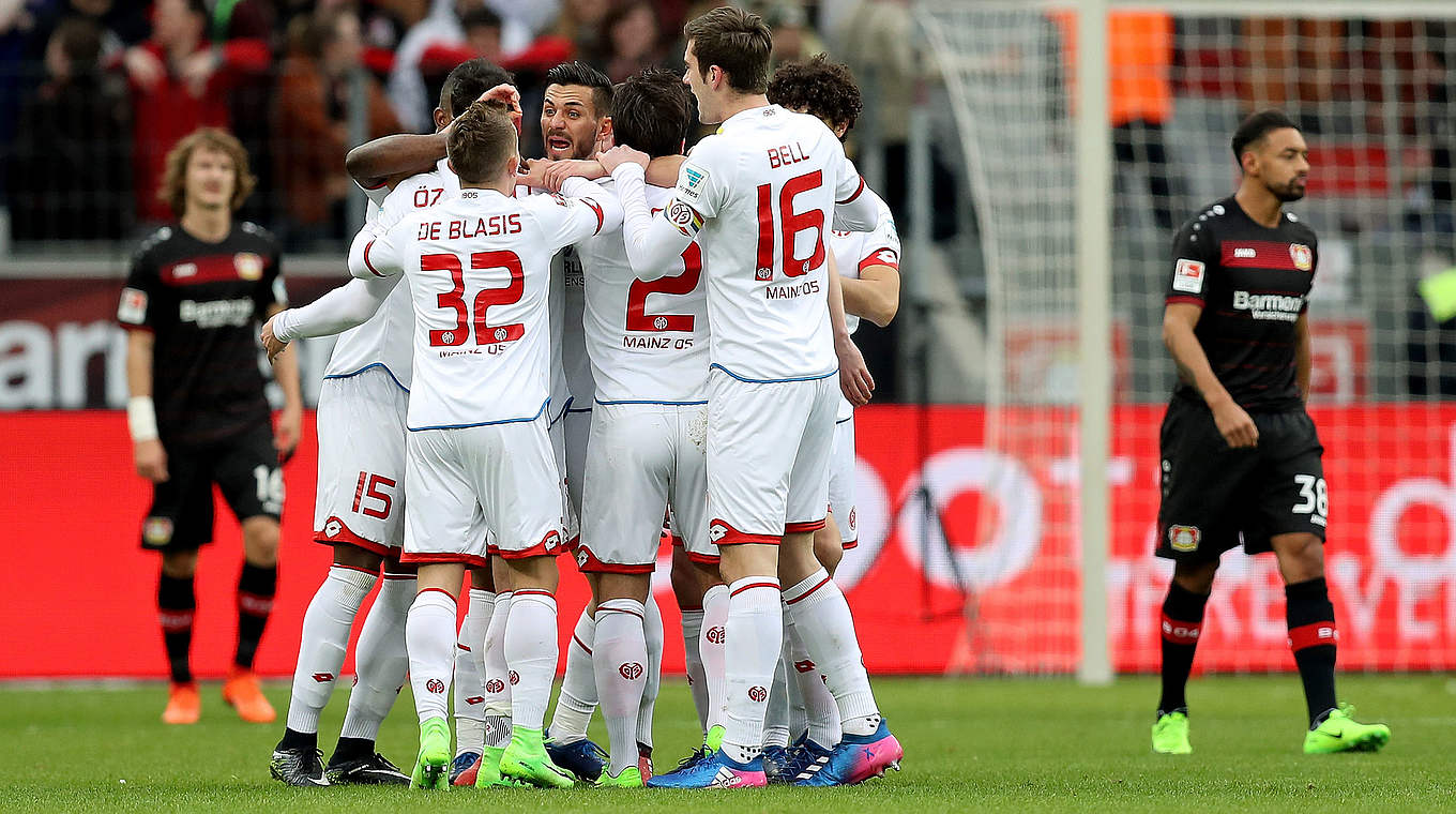 Blitzstart in Leverkusens BayArena: Der FSV Mainz 05 überrascht bei der Werkself © 2017 Getty Images