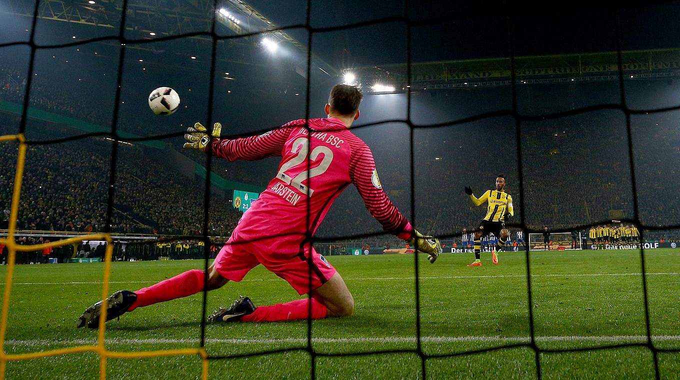 BVB beat Hertha on penalty kicks to reach the quarterfinals of the DFB Cup © 2017 Getty Images