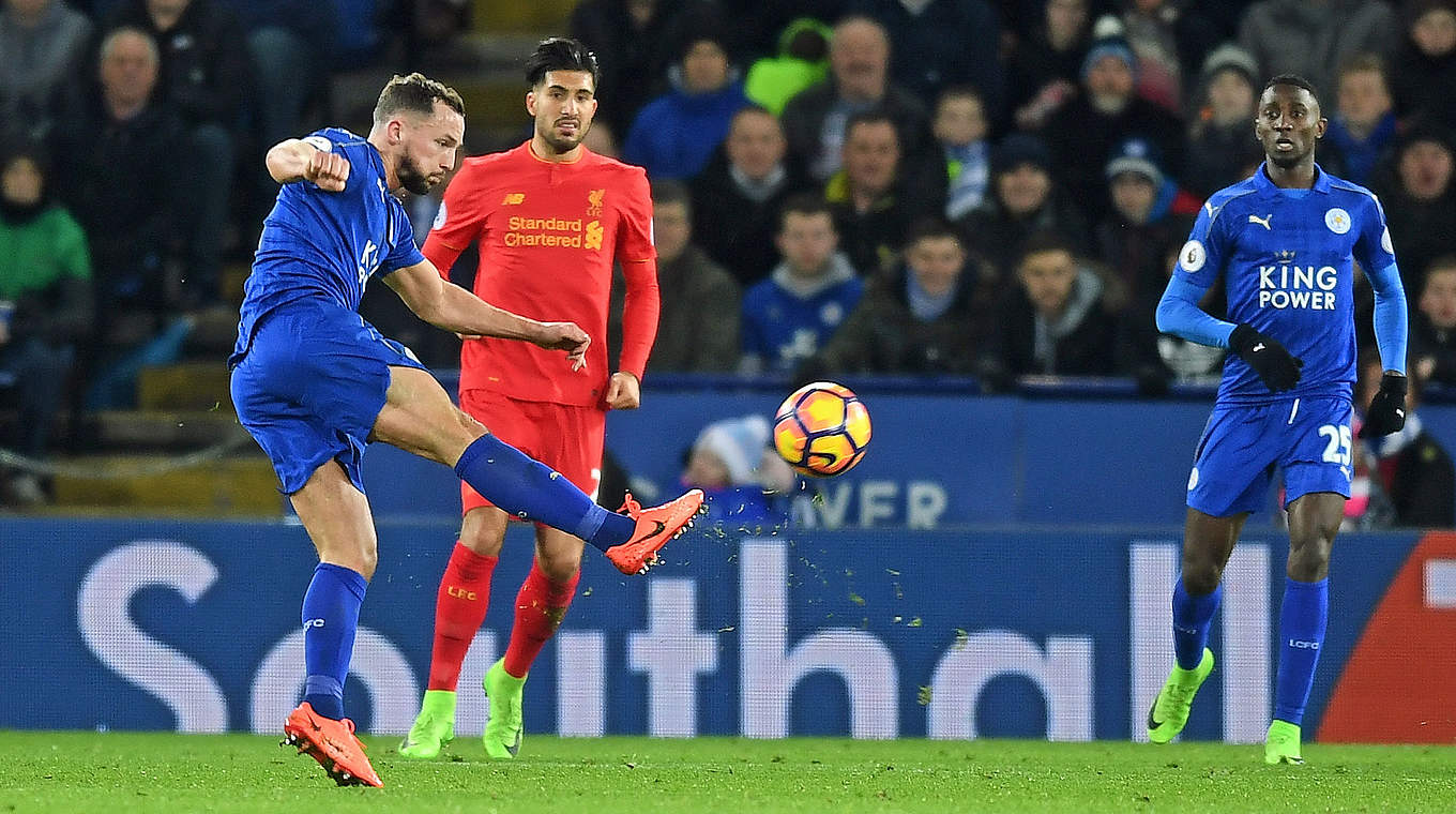 Rückschlag für Emre Can (2.v.l.) und den FC Liverpool: Niederlage bei Leicester City © 2017 Getty Images